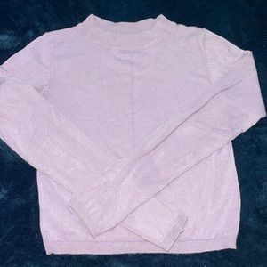 Long sleeve light purple top
